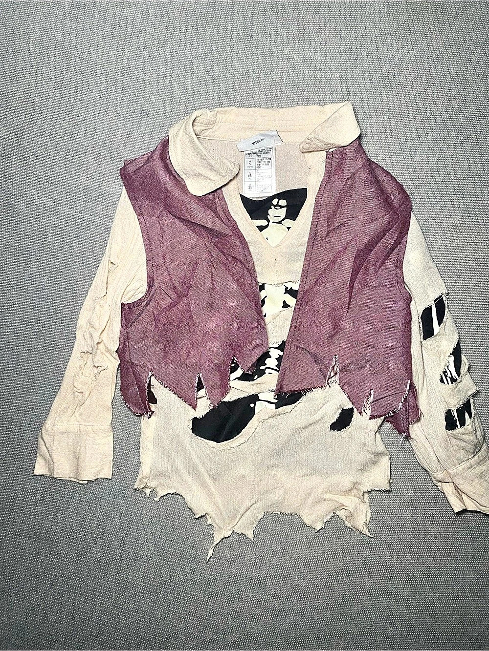 Disney Parks Pirates Of The Caribbean Halloween Costume TOP ONLY XS 4-5